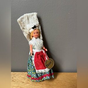 Traditional Doll with Red and Green Dress